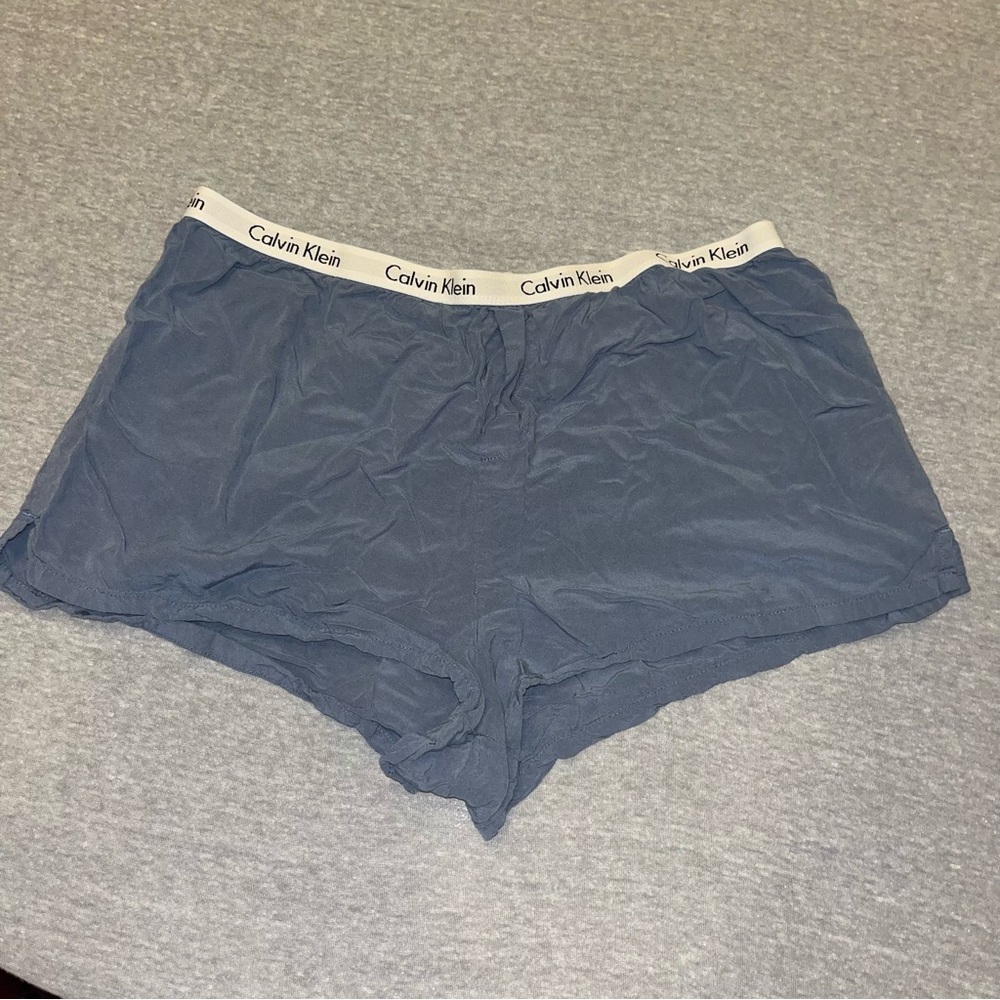 Calvin Klein blue boxer sleep shorts